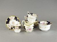 Lot 350 - A Coalport blue batwing partial tea and coffee...