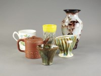 Lot 353 - A collection of ceramics to include studio...