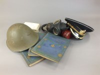 Lot 376 - A box of military items