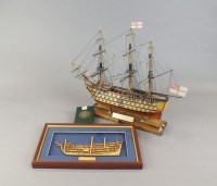 Lot 381 - A nauticalia HMS Victory model with victory...