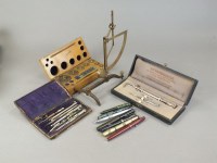 Lot 384 - A box containing a selection of fountain pens,...