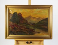 Lot 489 - C E Taylor (Early 20th century), LLyn Lyddaw,...