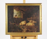 Lot 490 - Manner of George Morland (1763-1804), Boy...