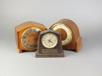 Lot 504 - Two boxes to include 13 mantel clocks mostly...