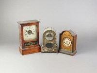 Lot 506 - Two boxes of mantel clocks, mostly 1920s/30s...