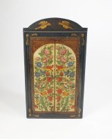 Lot 526 - A painted straight front double door wall...