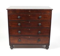 Lot 531 - A mahogany chest of drawers, first half 19th...