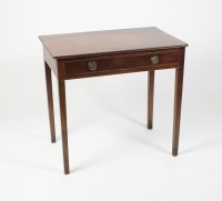 Lot 546 - A George III mahogany side table, the...