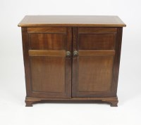 Lot 551 - A 1920s mahogany floor standing cabinet the...