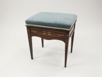 Lot 571 - A late Victorian rosewood and boxwood and...