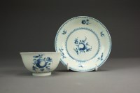 Lot 39 - A rare Caughley porcelain tea bowl and saucer,...