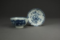 Lot 42 - A Caughley porcelain saucer, circa 1785-90,...