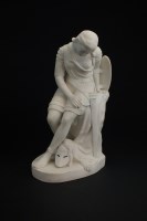 Lot 78 - A Minton parian model of Clorinda by John Bell,...