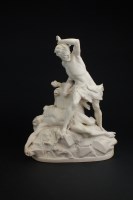 Lot 91 - A Minton parian figural group of Cain and Abel...