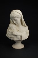 Lot 101 - A Copeland parian bust of 'The Mother', circa...