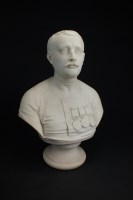 Lot 102 - A rare Staffordshire parian bust of Captain...