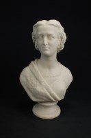 Lot 103 - A Copeland parian bust of Princess Alexandra...