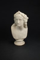 Lot 104 - A Copeland parian bust of Oenone, circa 1860,...