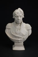 Lot 105 - A Copeland Parian bust of Lord Nelson,...