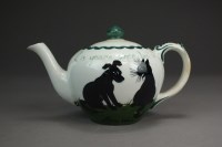 Lot 112 - A Bristol Pottery teapot and cover by Louis...