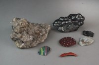 Lot 139 - A selection of rock and other specimens, to...