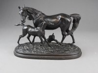 Lot 175 - A French bronze in animalier style, unsigned,...