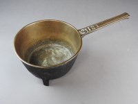 Lot 177 - A brass skillet, 18th century, of bucket form...