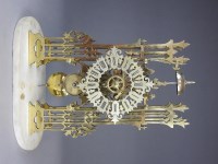 Lot 187 - A late 19th-century skeleton clock movement...