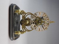 Lot 188 - A late 19th-century skeleton timepiece, the...