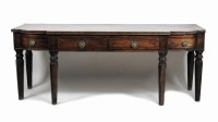 Lot 208 - A late Regency mahogany and rosewood...