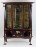 Lot 229 - An Arts and Crafts mahogany display cabinet,...