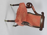 Lot 255 - A George IV mahogany open armchair, the...