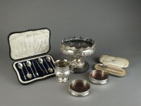 Lot 41 - A miscellaneous collection of silver flatware,...