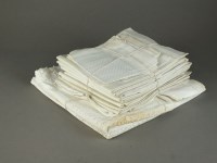 Lot 81 - A collection of linen table clothes, hand...