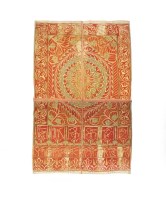 Lot 83 - An Islamic linen quilt in four parts 19th...