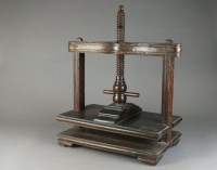 Lot 89 - An oak book press, 19th century, on...