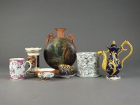 Lot 125 - A collection of 19th century English porcelain...