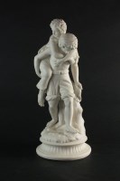 Lot 139 - An English parian figure group of a boy and...