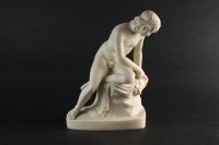 Lot 141 - A Copeland parian figure of Narcissus,...