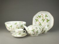 Lot 195 - A Wedgwood partial tea/coffee service in the...