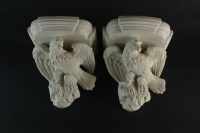 Lot 199 - A pair of late 19th century parian wall...