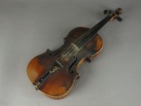 Lot 256 - A cased violin, copy of an Antonius...