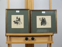 Lot 289 - A collection of pictures to include four dog...