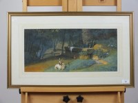 Lot 291 - British school, early 20th century, woodland...