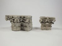 Lot 297 - Two carved marble capitols, probably 18th...