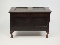 Lot 308 - A joined oak chest, early 18th century, the...