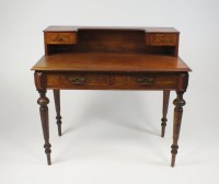 Lot 339 - A Scandinavian walnut and walnut veneered desk,...