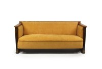 Lot 341 - A Danish satin birch sofa, 19th century, later...