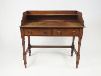 Lot 367 - A Victorian mahogany washstand with low...