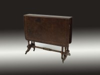 Lot 374 - A late Victorian figured walnut and parquetry...